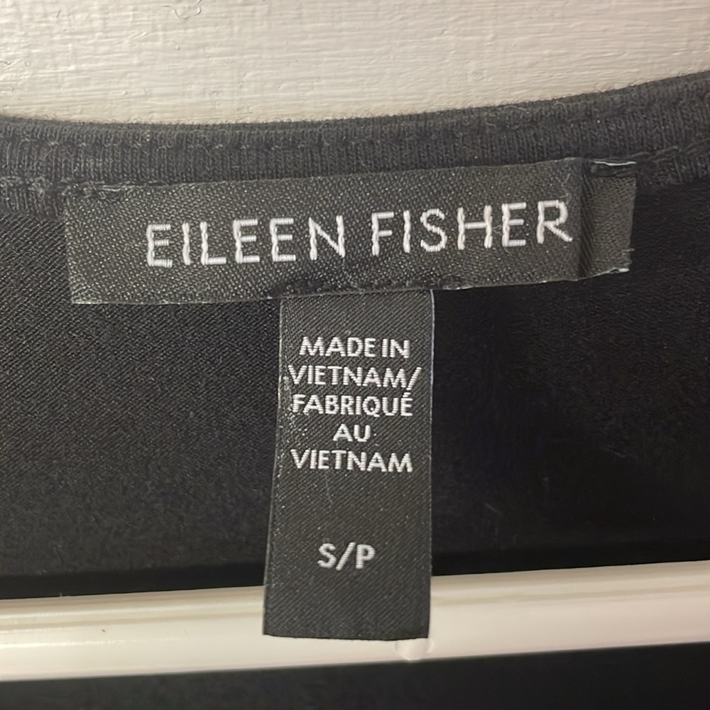 Eileen Fisher Stretch Jersey Knit Tie-Front Sleeveless Dress women’s size S - Picture 4 of 14